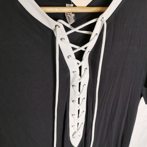 Profile by Gottex Womens Lace Up V-Neck Cover-up - Picture 6 of 7